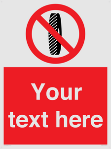 Custom Do Not Change Grinding Wheel Sign